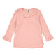 müsli COZY ME rib top with frill L_S Tee Blush 014150801