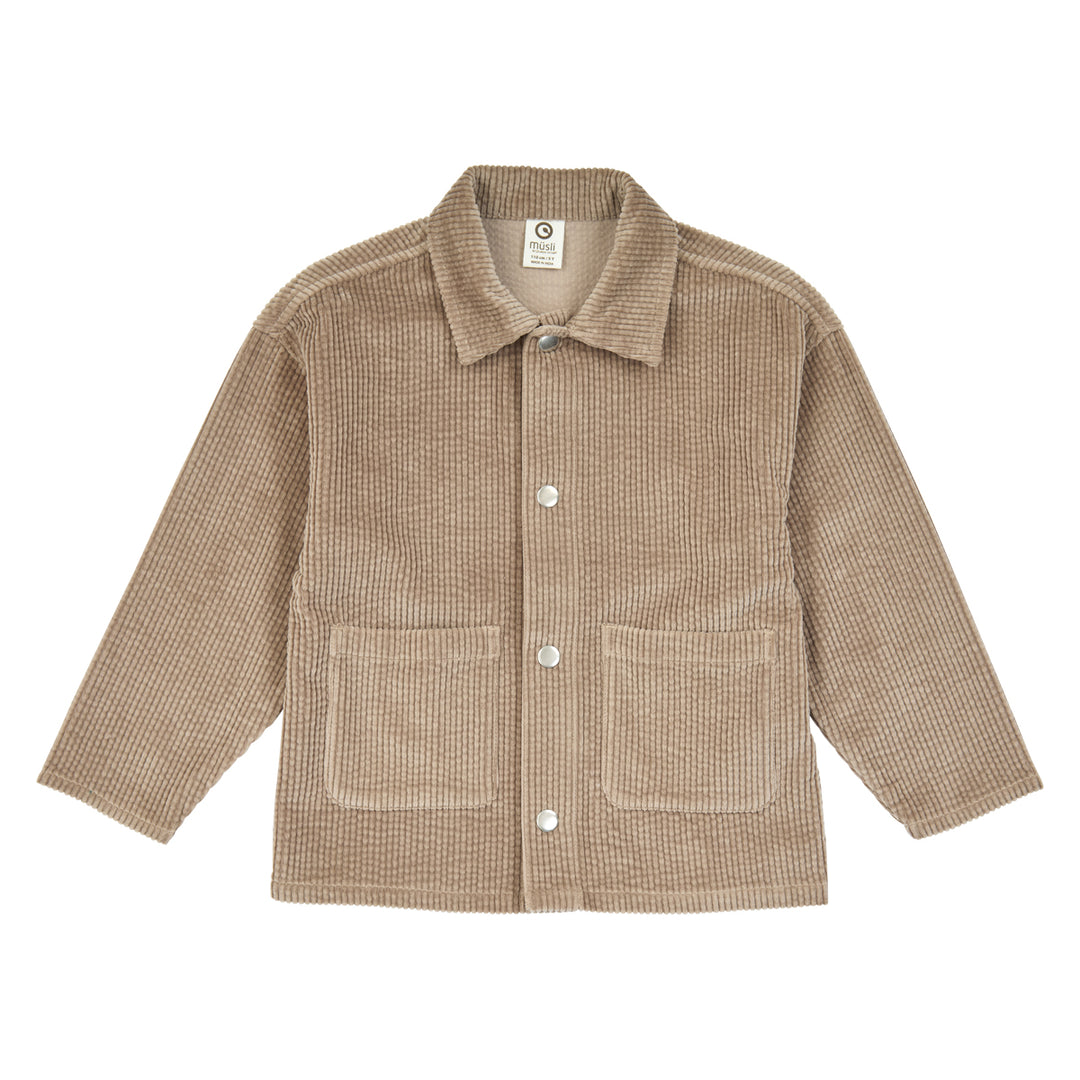 müsli Corduroy Jacket L_S Tee Walnut 017080802