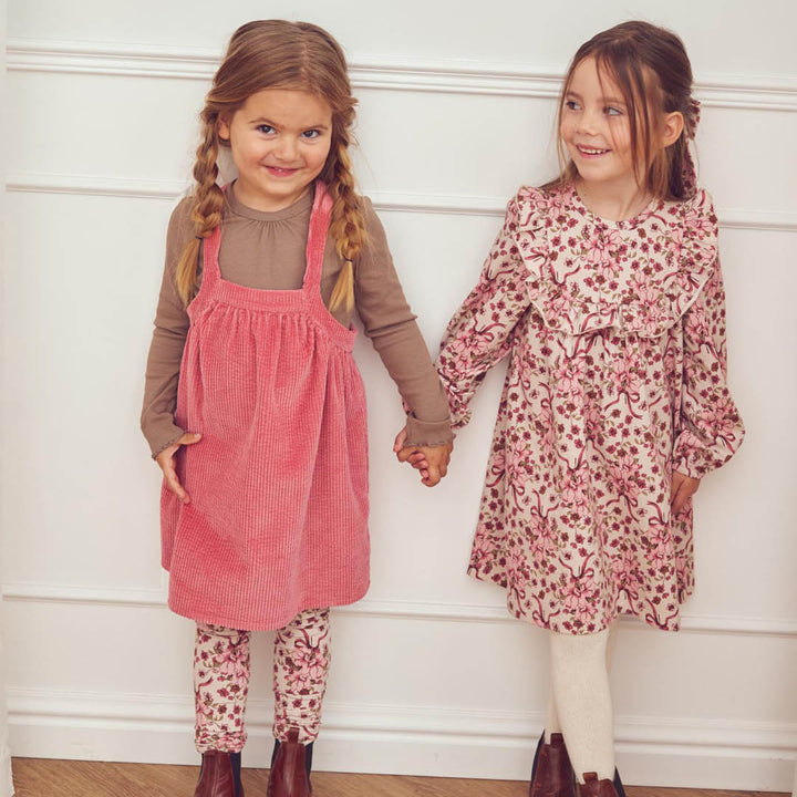 müsli Corduroy Pinafore Dress Dress Baroque Rose 018163400