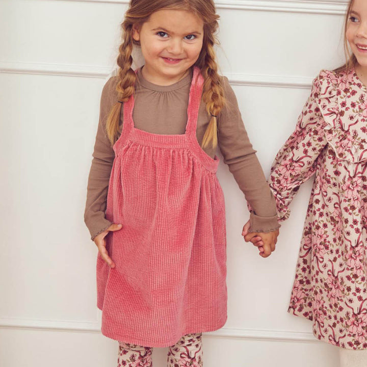 müsli Corduroy Pinafore Dress Dress Baroque Rose 018163400