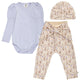 müsli Cornflower Baby Set Pants Oak/ Walnut/ Mauve 690000329