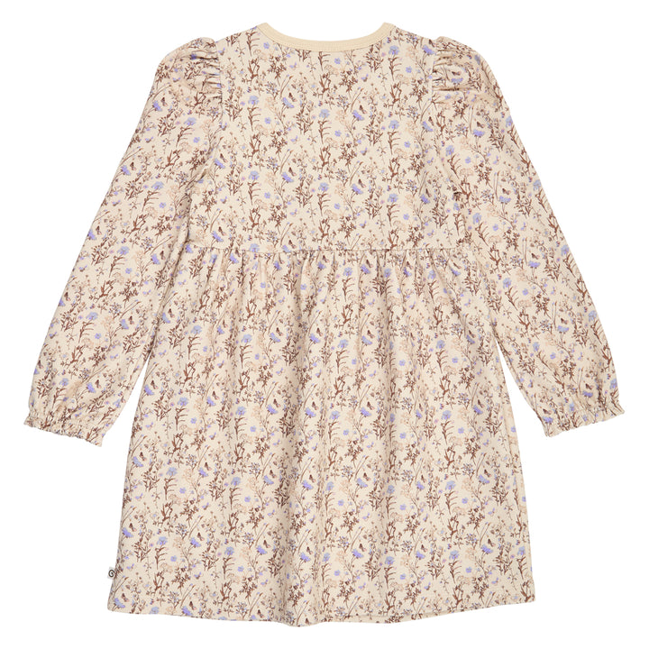 müsli Cornflower L/S Dress Dress Oak/ Walnut/ Mauve 690000329
