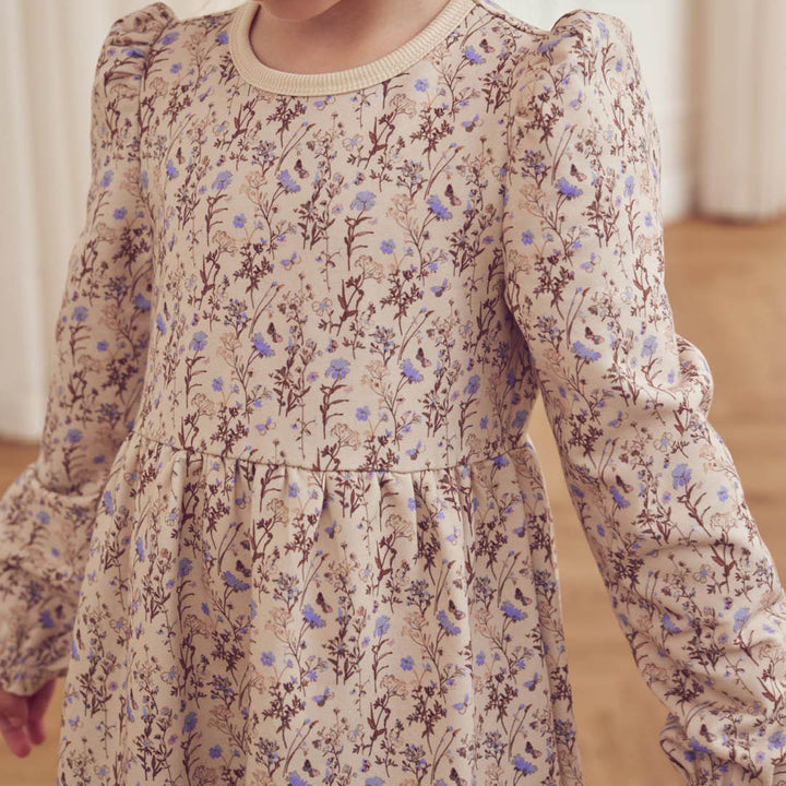 müsli Cornflower L/S Dress Dress Oak/ Walnut/ Mauve 690000329
