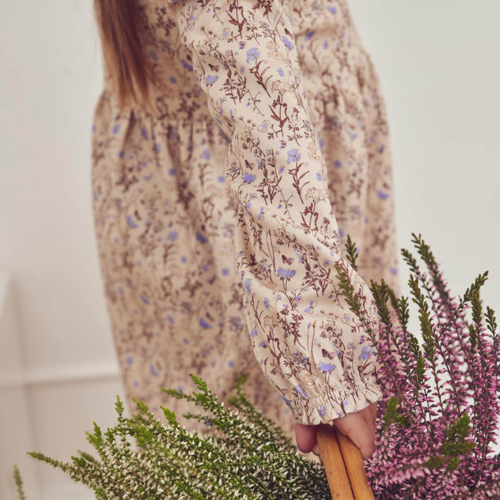 müsli Cornflower L/S Dress Dress Oak/ Walnut/ Mauve 690000329