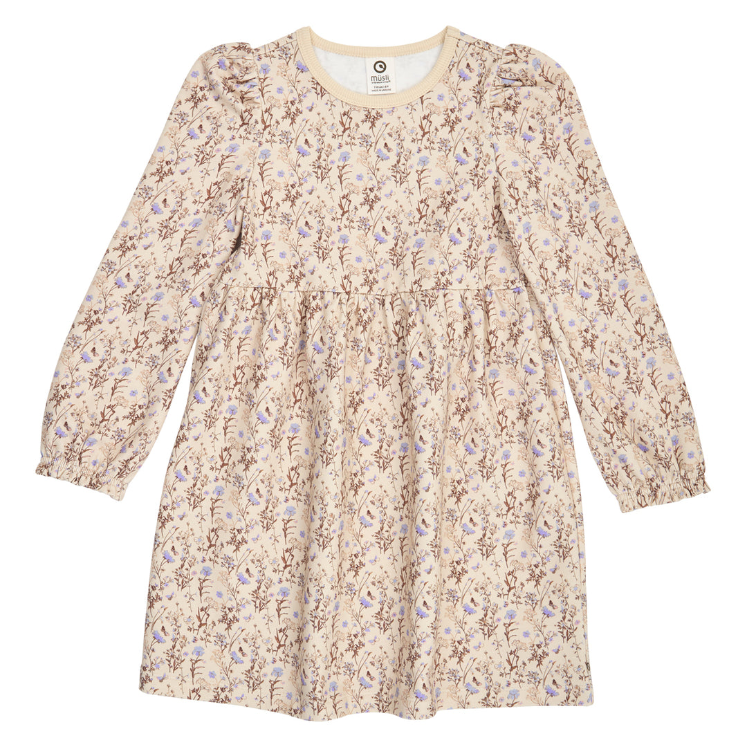 müsli Cornflower L/S Dress Dress Oak/ Walnut/ Mauve 690000329