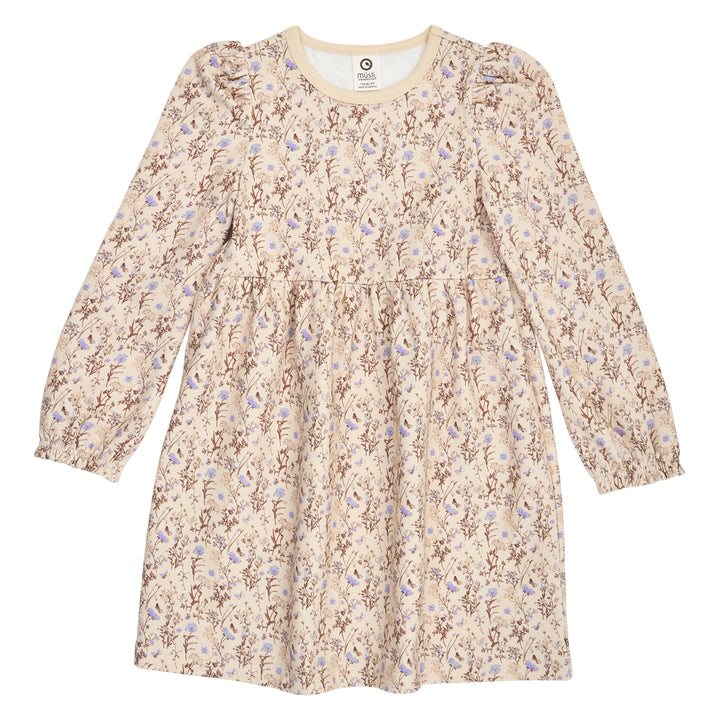 müsli Cornflower L/S Dress Dress Oak/ Walnut/ Mauve 690000329