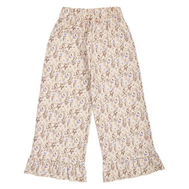 müsli Cornflower Ruffle Wide Leg Pants Pants Oak/ Walnut/ Mauve 690000329