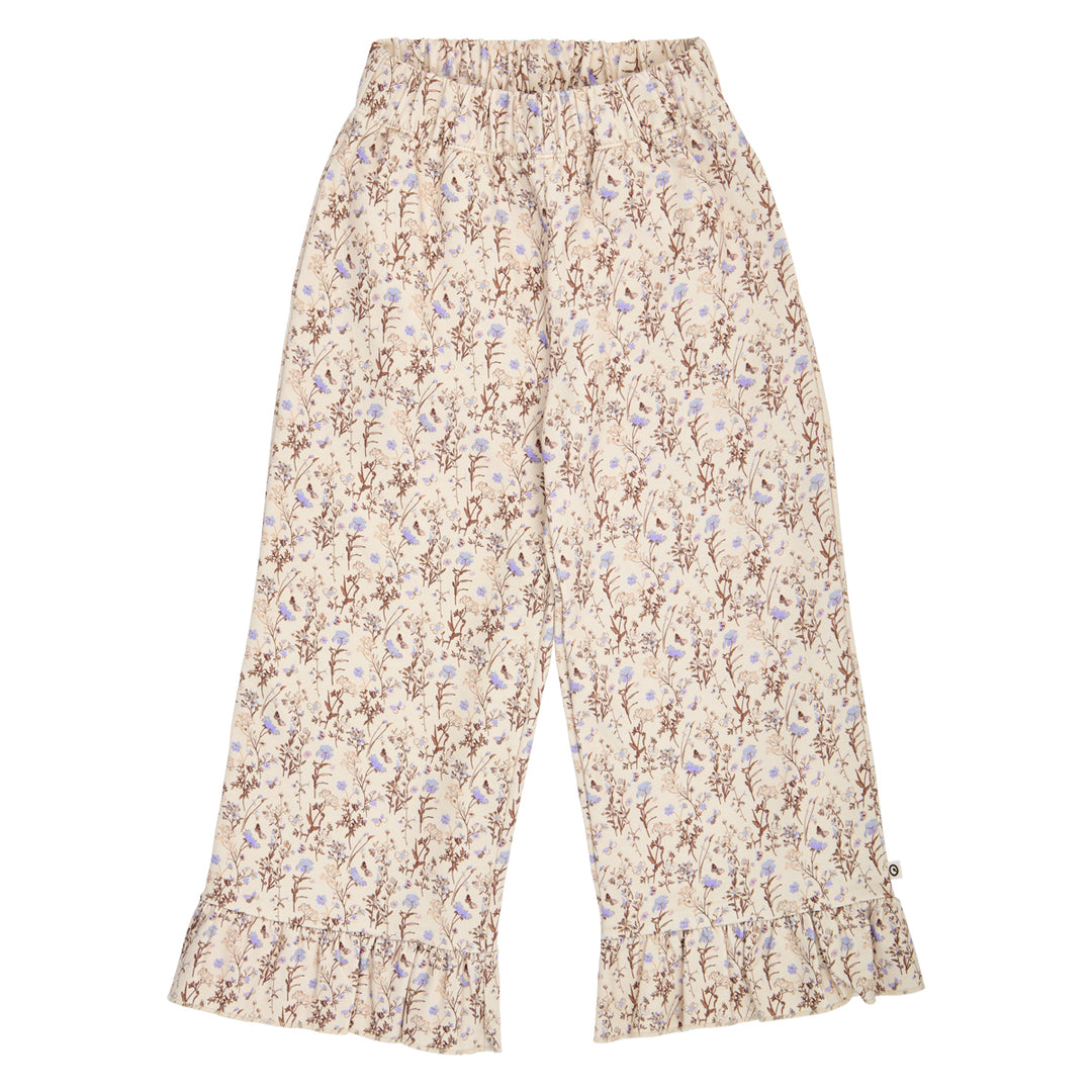 müsli Cornflower Ruffle Wide Leg Pants Pants Oak/ Walnut/ Mauve 690000329