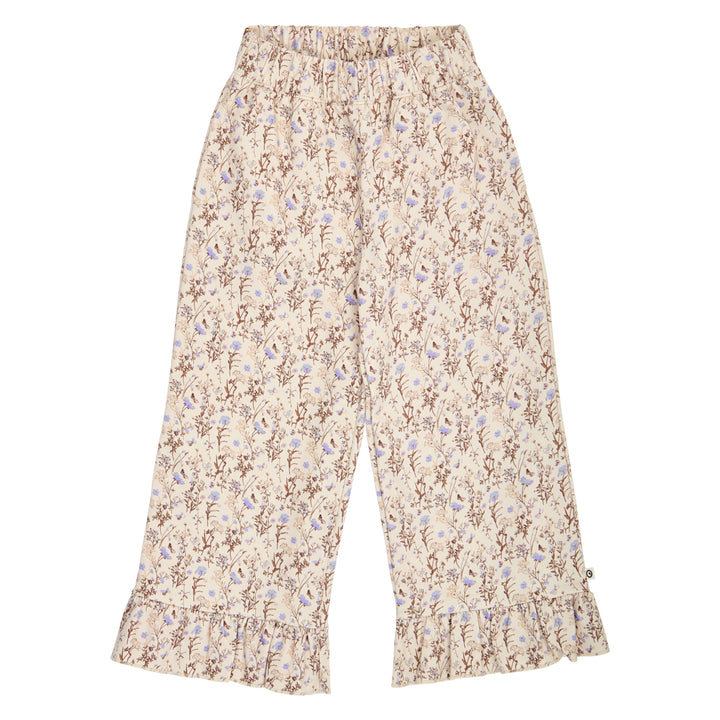 müsli Cornflower Ruffle Wide Leg Pants Pants Oak/ Walnut/ Mauve 690000329