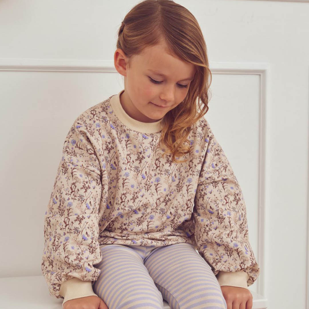 müsli Cornflower Sweatshirt L_S Tee Oak/ Walnut/ Mauve 690000329