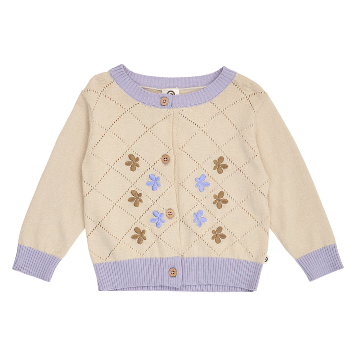 müsli Cottage Knit Cardigan Baby L_S Tee Oak 013040001