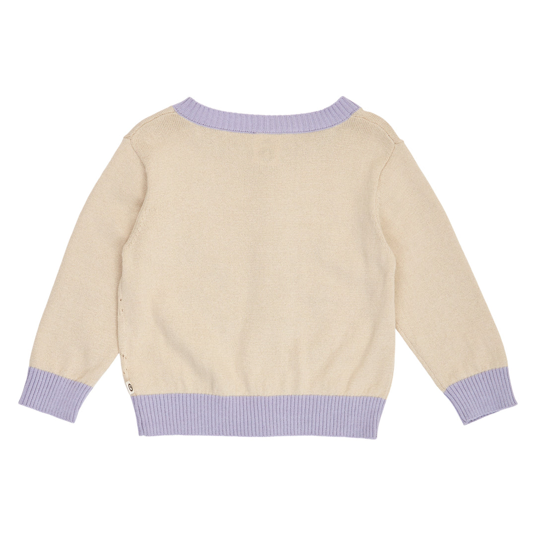 müsli Cottage Knit Cardigan Baby L_S Tee Oak 013040001