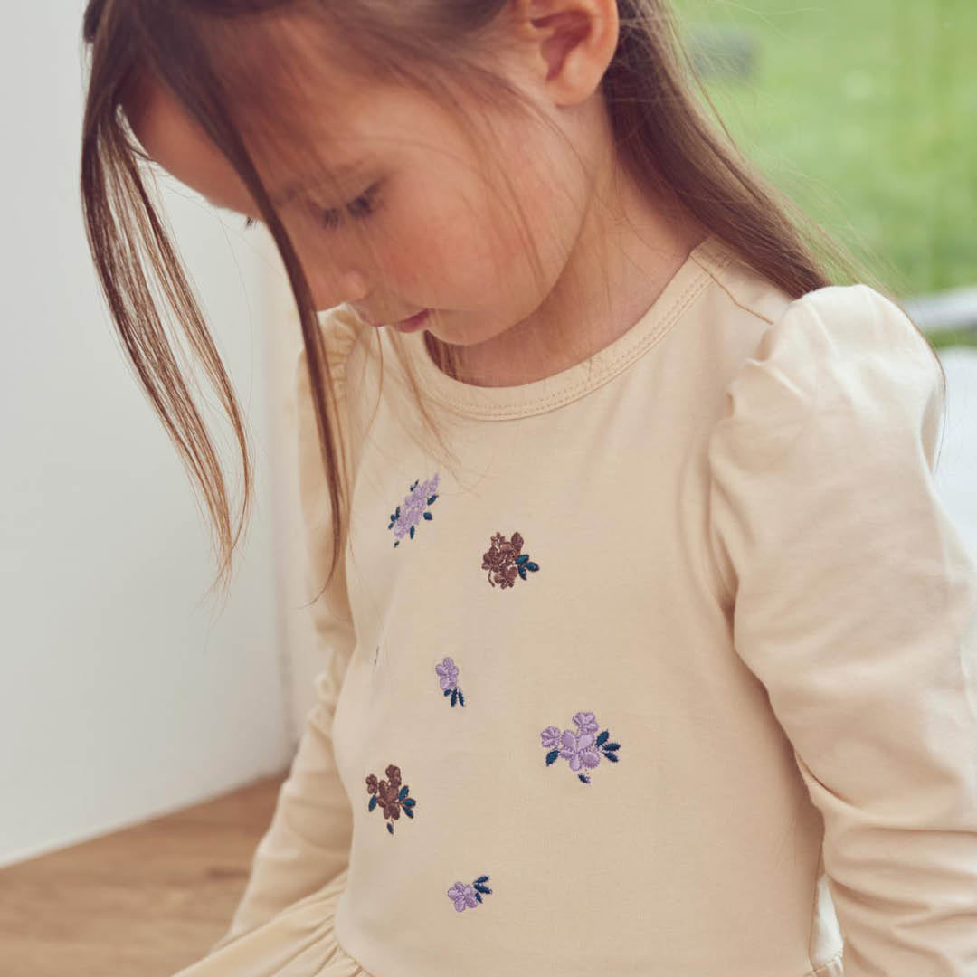 müsli Cottage Peplum Puff L/S T L_S Tee Oak 013040001