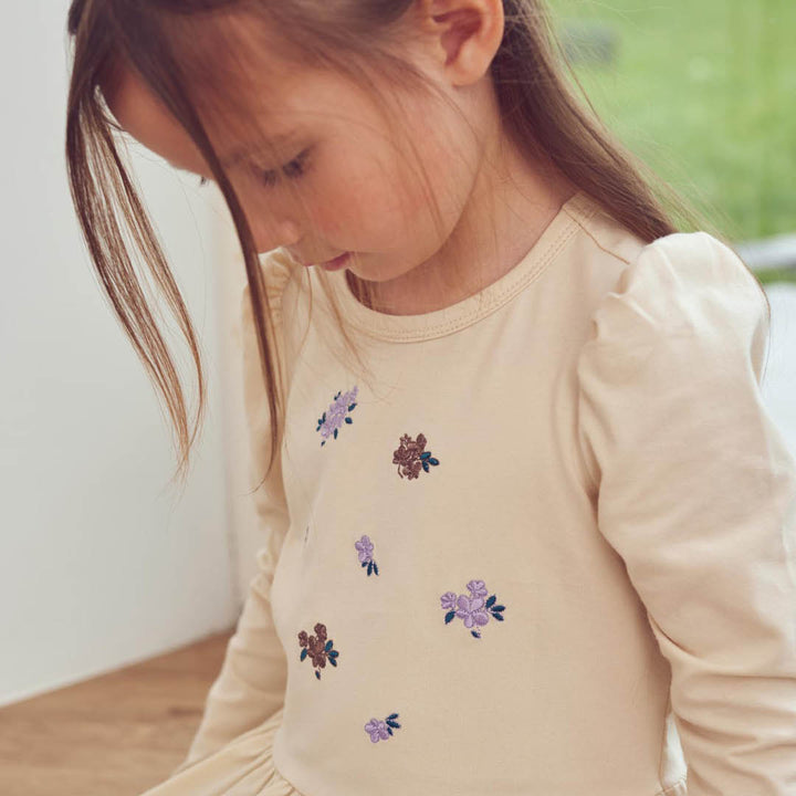 müsli Cottage Peplum Puff L/S T L_S Tee Oak 013040001