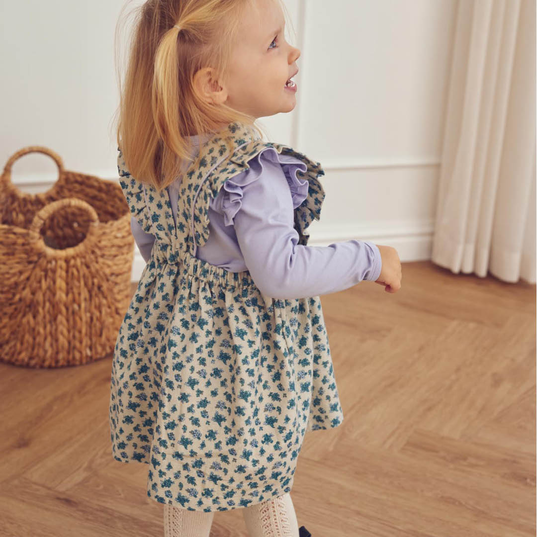 müsli Cottage Pinafore Dress Baby Dress Arctic/ Oak/ Mauve 690000339