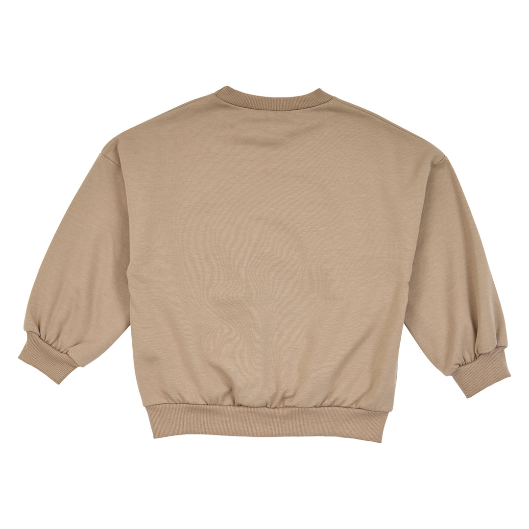 müsli Cozy Me Bow Sweatshirt L_S Tee Walnut 017080802