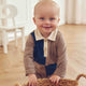 müsli Cozy Me Color Block L/S Polo Shirt Baby L_S Tee Walnut 017080802