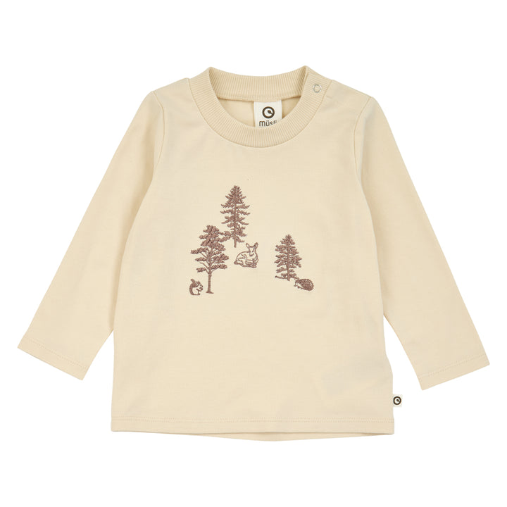 müsli Cozy Me Forest L/S T Baby L_S Tee Oak 013040001
