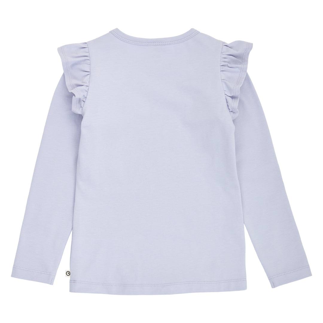 müsli Cozy Me Frill L/S T L_S Tee Mauve 014381301