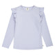 müsli Cozy Me Frill L/S T L_S Tee Mauve 014381301