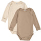 müsli Cozy Me L/S Body 2-Pack Bodystockings Oak/ Walnut 690000348