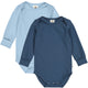 müsli Cozy Me L/S Body 2-Pack Bodystockings Soft blue/ Navy 690000347
