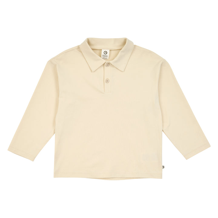 müsli Cozy Me L/S Polo Shirt L_S Tee Oak 013040001