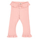 müsli Cozy Me Rib Frill Flared Pants Baby Pants Blush 014150801