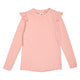 müsli Cozy Me Rib Frill L/S T L_S Tee Blush 014150801