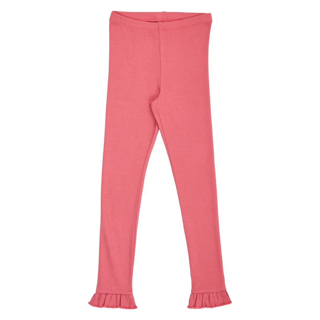 müsli Cozy Me Rib Frill Leggings Leggings Baroque Rose 018163400