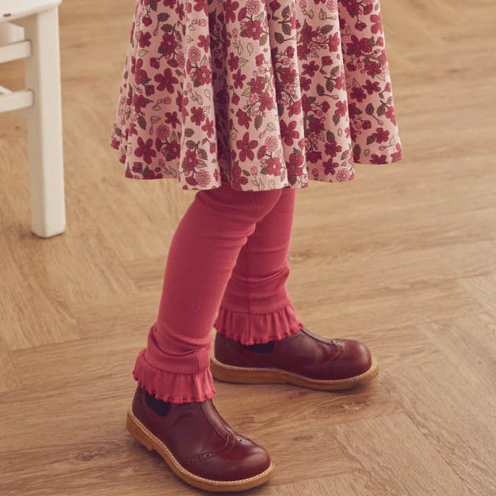 müsli Cozy Me Rib Frill Leggings Leggings Baroque Rose 018163400