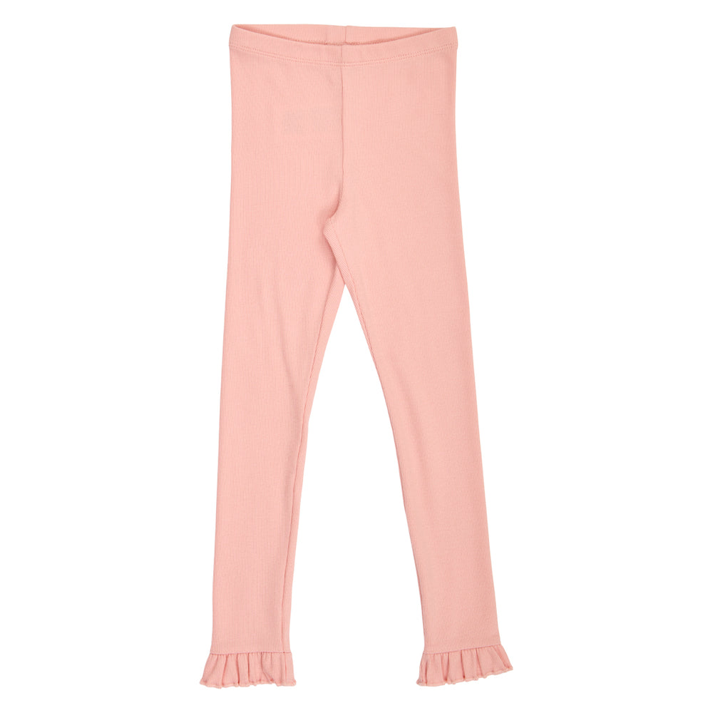 müsli Cozy Me Rib Frill Leggings Leggings Blush 014150801