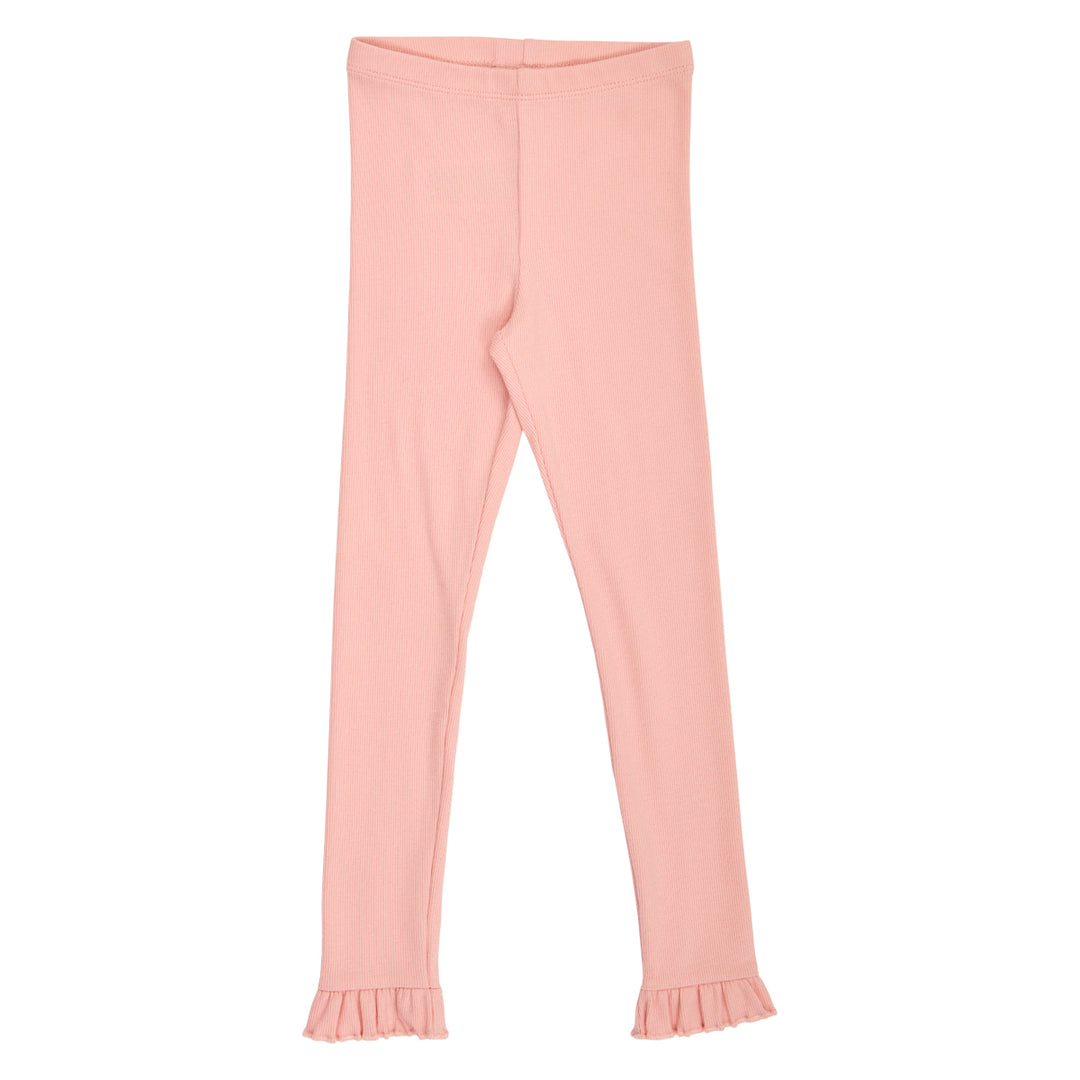 müsli Cozy Me Rib Frill Leggings Leggings Blush 014150801