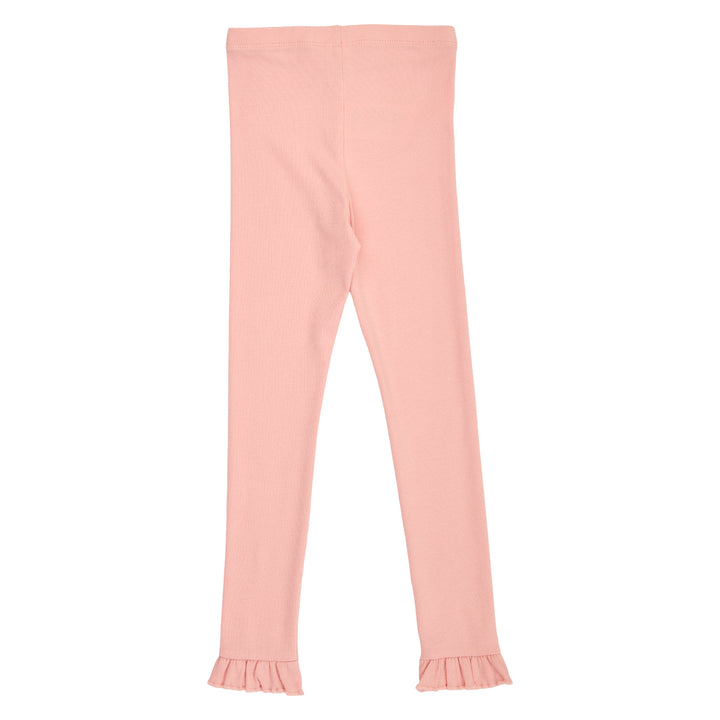 müsli Cozy Me Rib Frill Leggings Leggings Blush 014150801