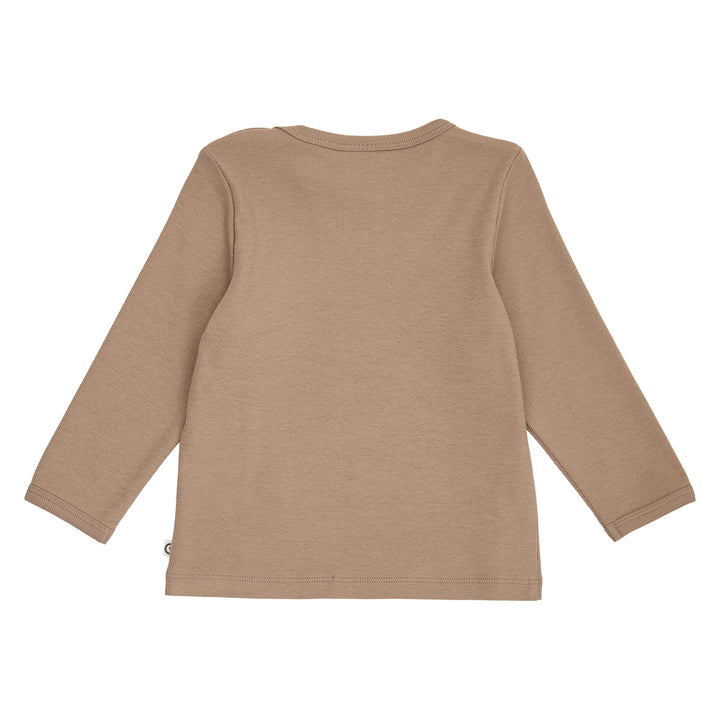 müsli Cozy Me Rib L/S T Baby L_S Tee Walnut 017080802