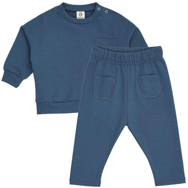 müsli Cozy Me Sweat Baby Set L_S Tee Navy 019403101
