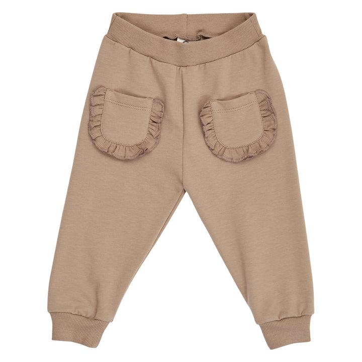 müsli Cozy Me Sweat Frill Pocket Pants Baby Pants Walnut 017080802