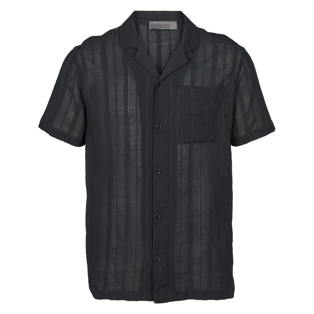 Conservandum DOBBY shirt S_S Tee Black 019400706