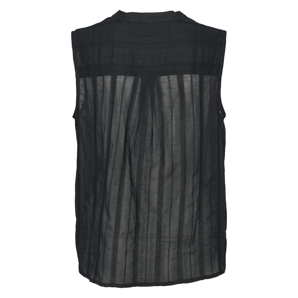 Conservandum DOBBY sleeveless top S_S Tee Black 019400706
