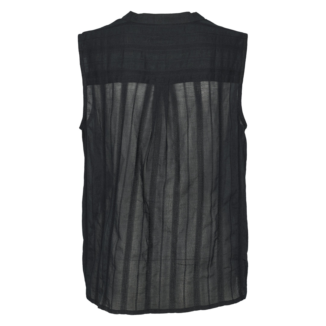 Conservandum DOBBY sleeveless top S_S Tee Black 019400706