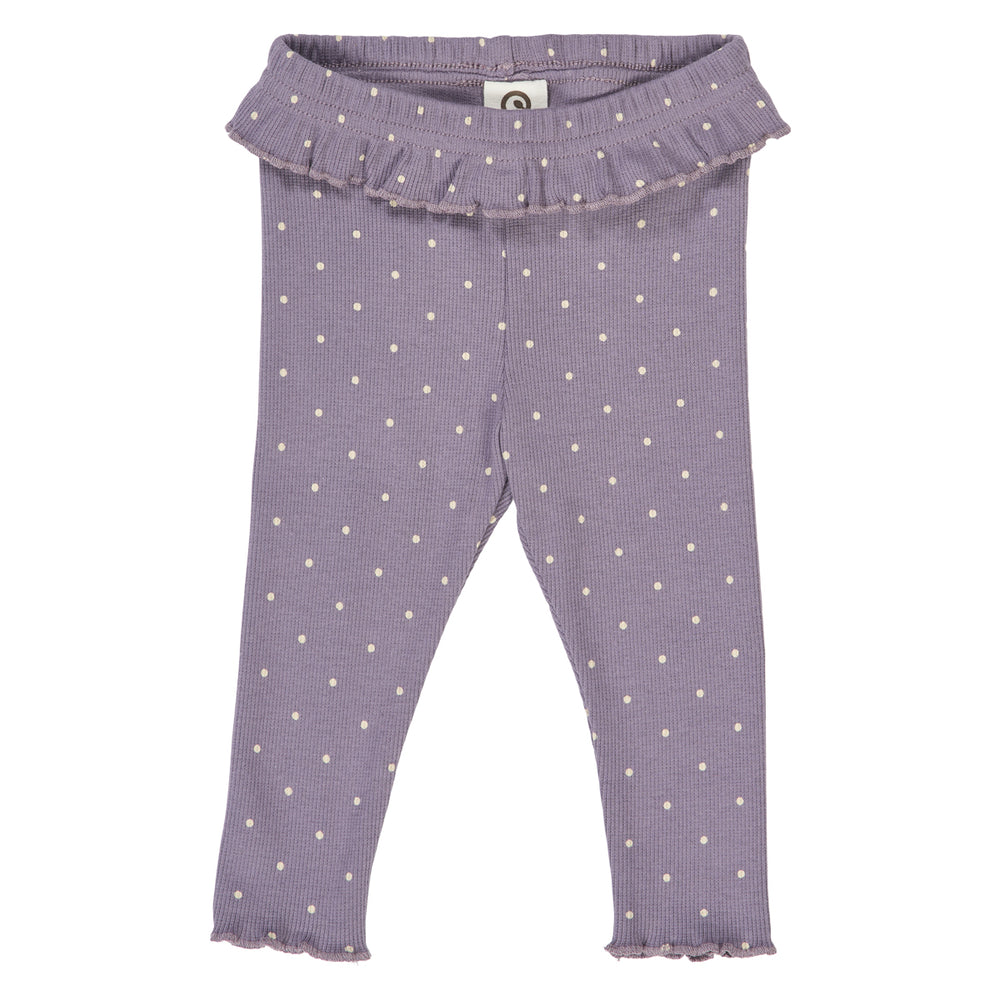 müsli DOT rib frill leggings Pants Lilac fog/ Oak 690000259