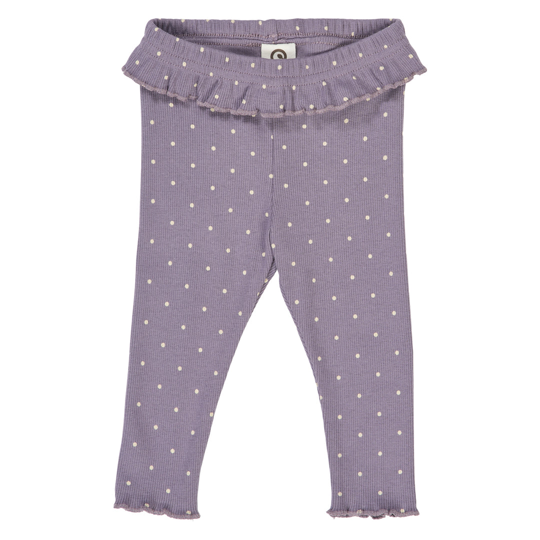 müsli DOT rib frill leggings Pants Lilac fog/ Oak 690000259