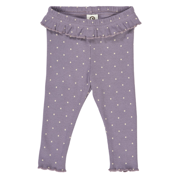 müsli DOT rib frill leggings Pants Lilac fog/ Oak 690000259