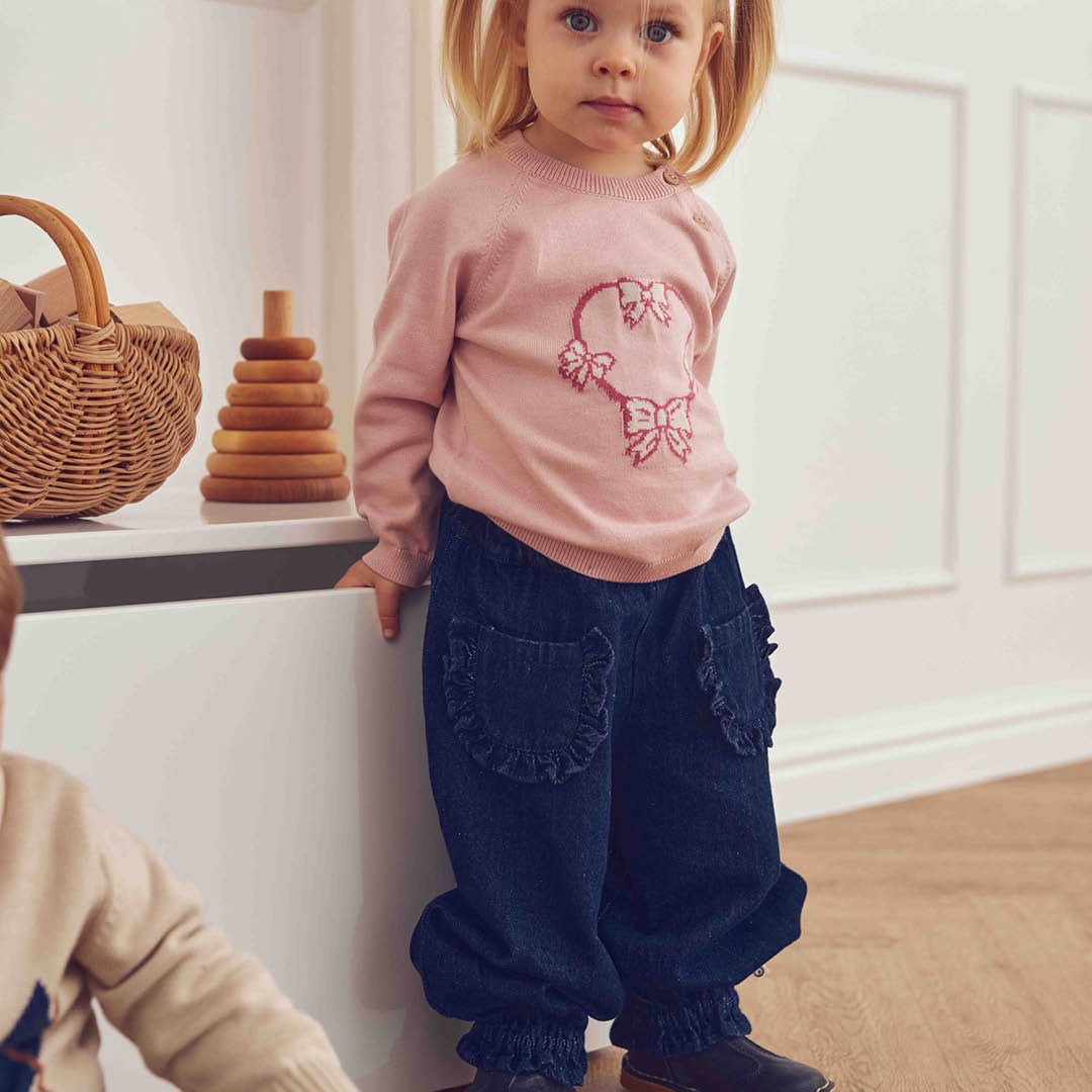 müsli Denim Frill Pocket Pants Baby Pants Denim navy 763001300