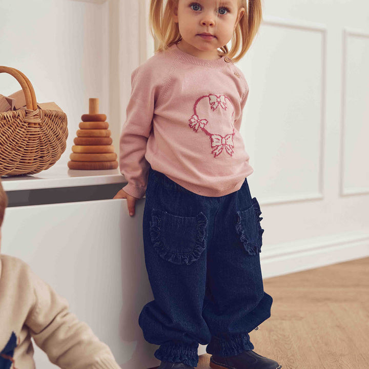 müsli Denim Frill Pocket Pants Baby Pants Denim navy 763001300