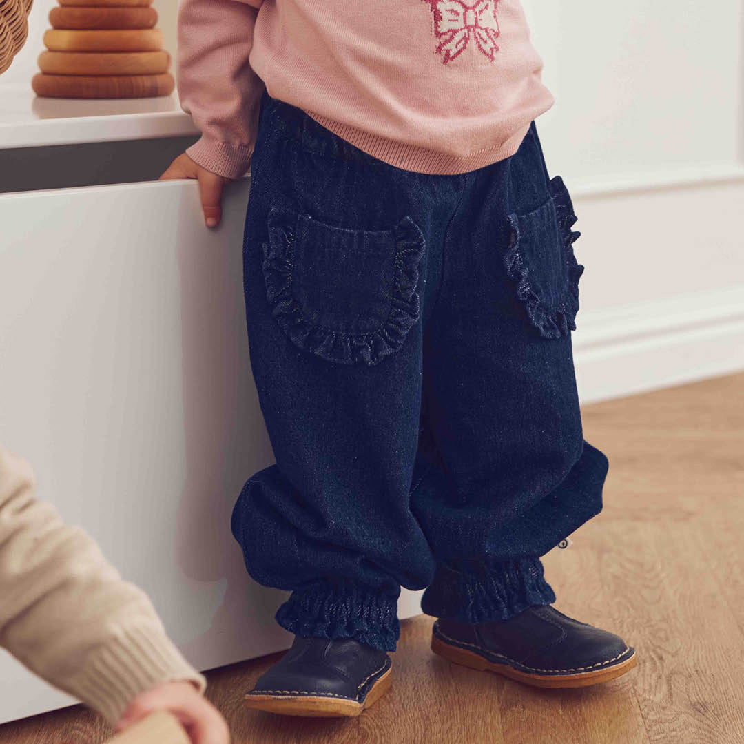 müsli Denim Frill Pocket Pants Baby Pants Denim navy 763001300