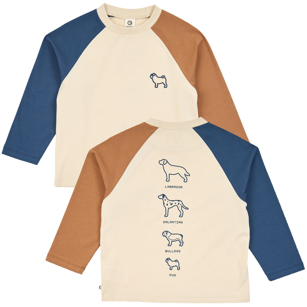 müsli Dogs Color Block L/S T L_S Tee Oak 013040001