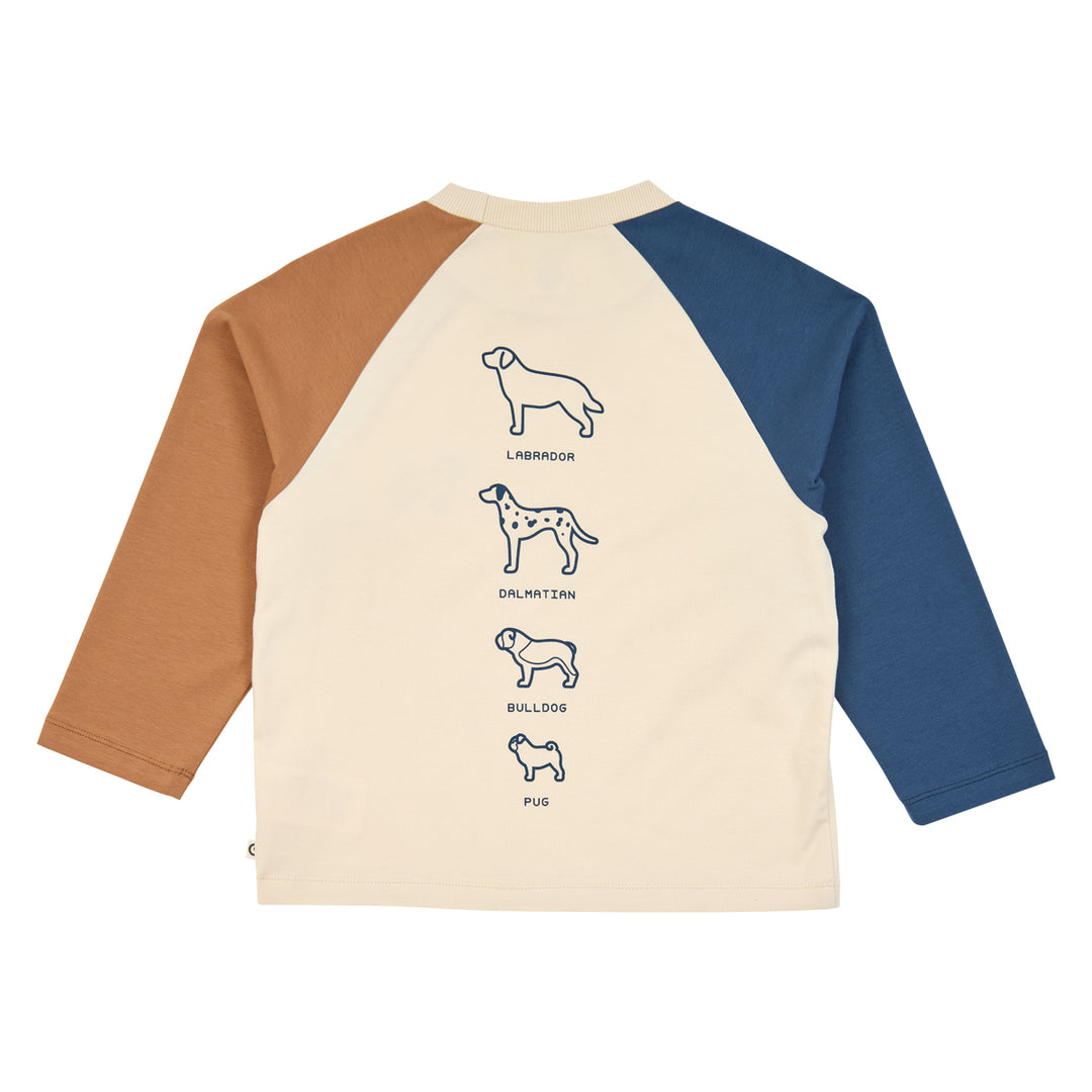 müsli Dogs Color Block L/S T L_S Tee Oak 013040001