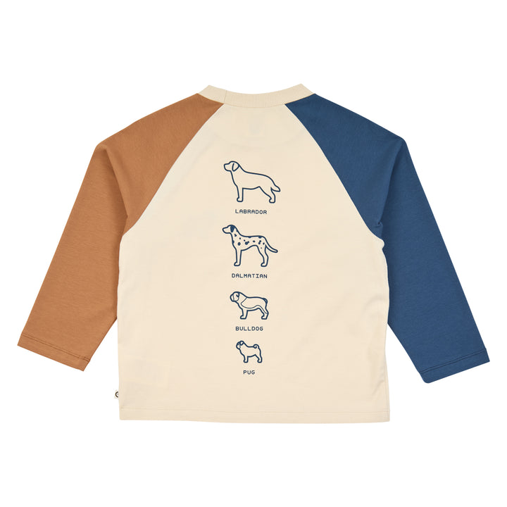 müsli Dogs Color Block L/S T L_S Tee Oak 013040001