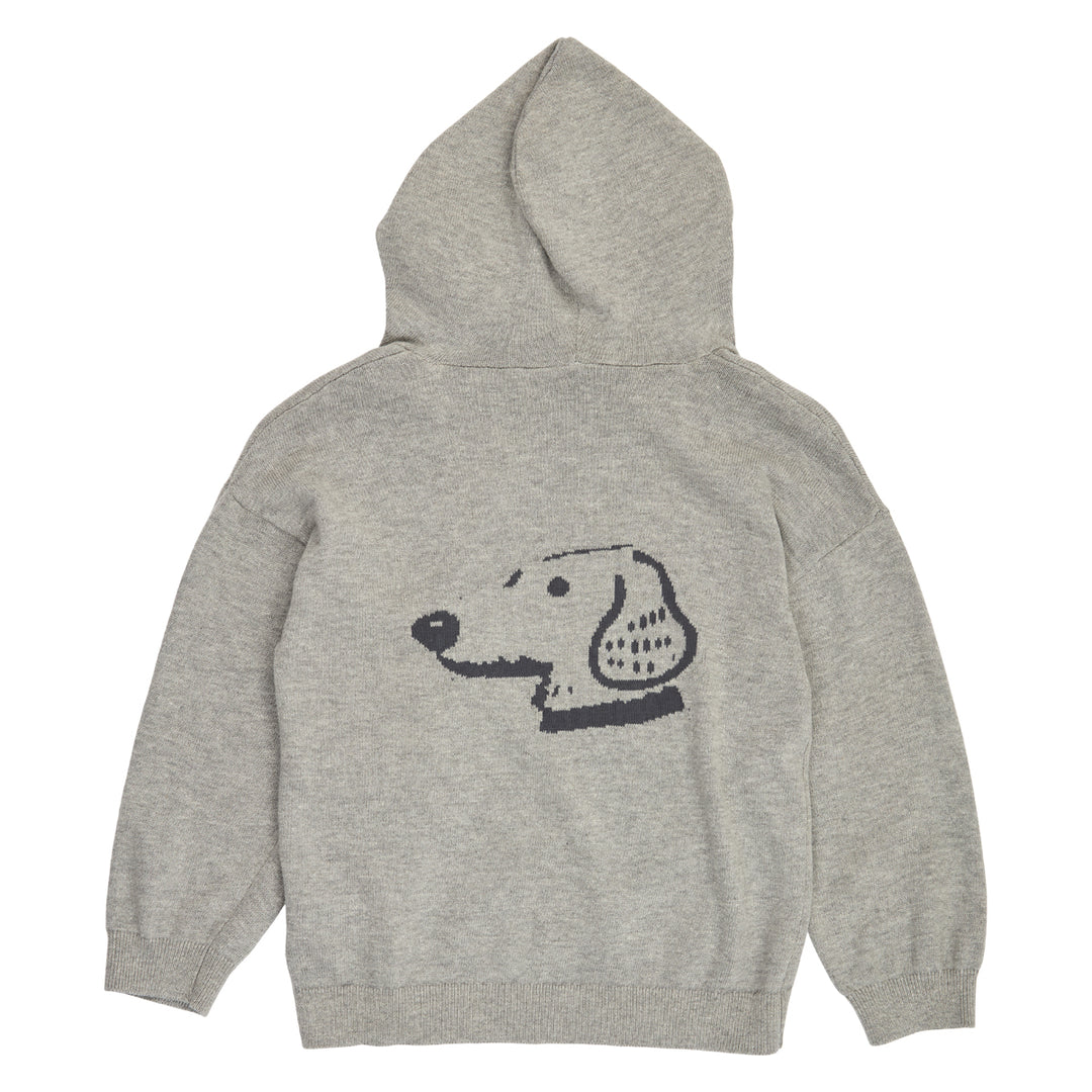 müsli Dogs Knit Hoodie L_S Tee Pale greymarl 207670000